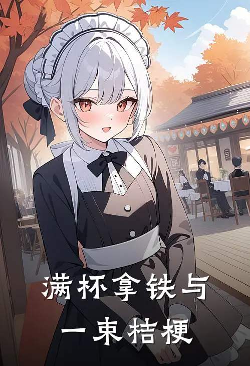 满杯拿铁与一束桔梗