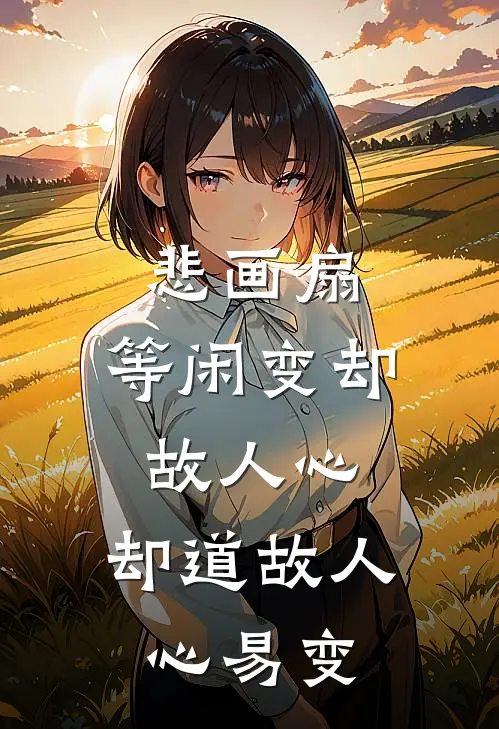 悲画扇,等闲变却故人心,却道故人心易变